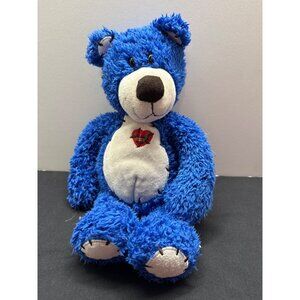 First & Main Tender Teddy Plush Toy Blue Bear 1515LC 14 Inches